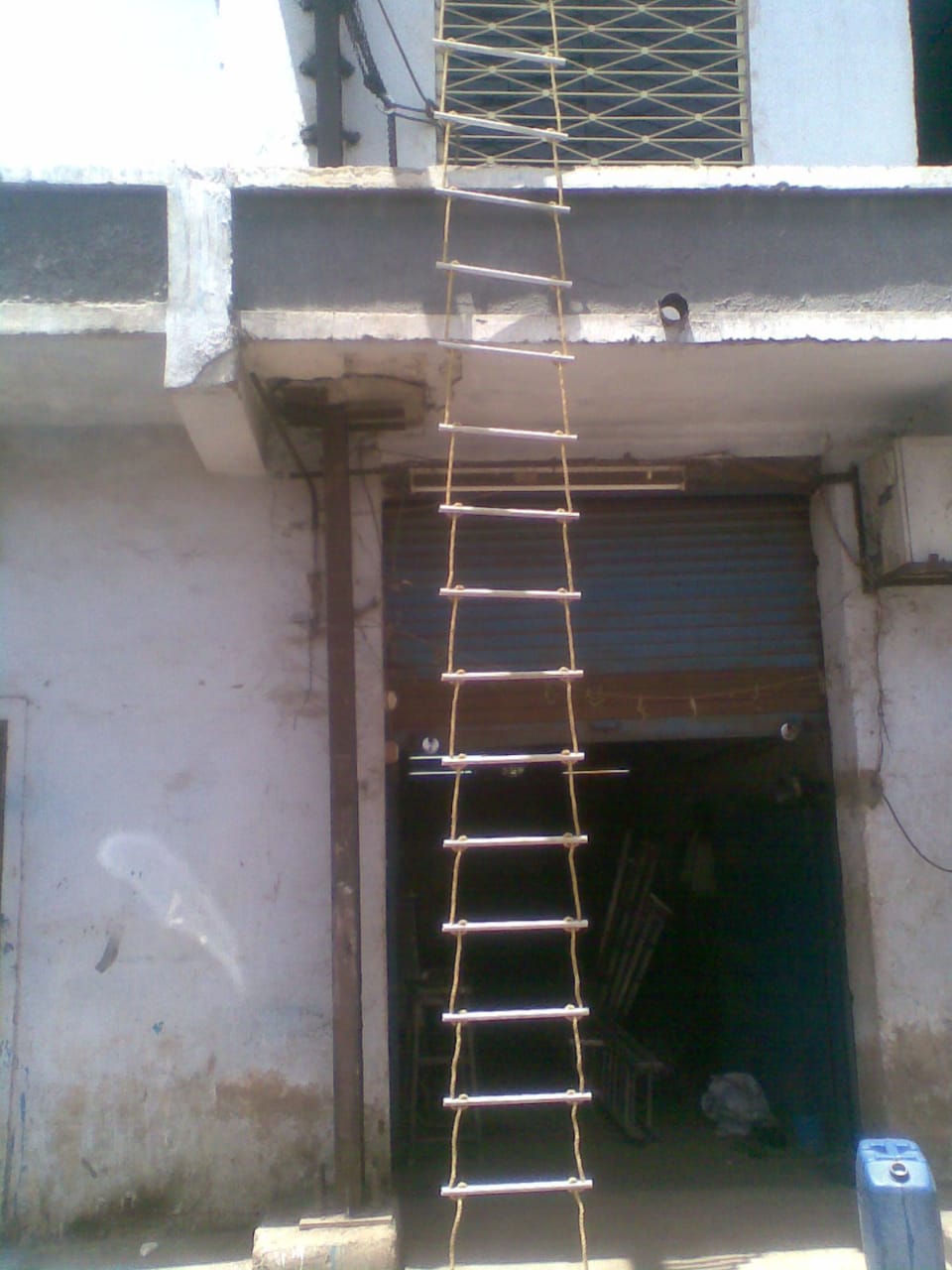 Round Pipe Steps Rope Ladder